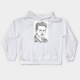 WALTER BENJAMIN pencil portrait .2 Kids Hoodie